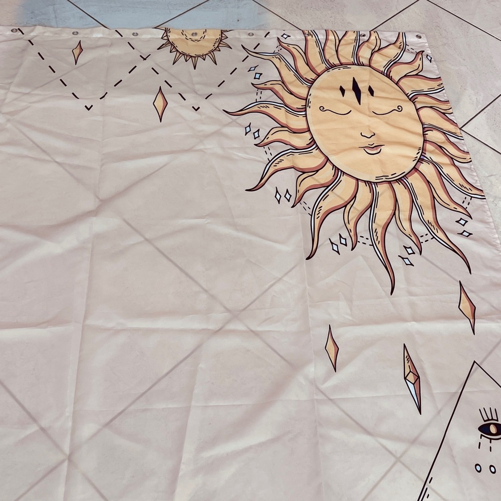 Celestial Sun Moon Tapestry Wall Hanging Dorm Decor Witchy Aesthetic Art - Picture 6 of 9